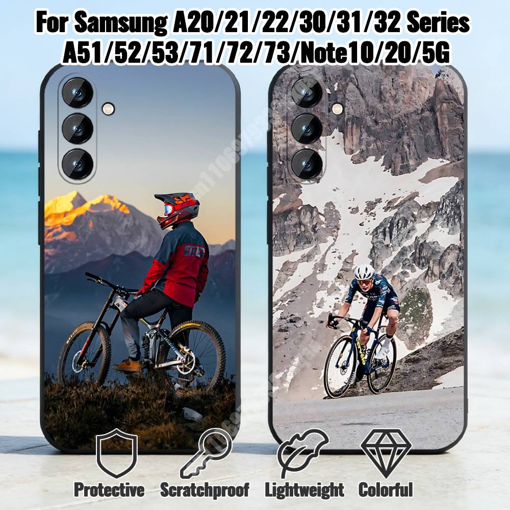 Cycling Quote - Outdoor-Radsport-Handyhülle für Samsung Galaxy A73 72