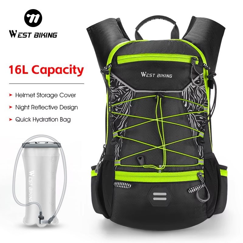Cycling Commute Backpack - WEST BIKING Fahrradtasche MTB Outdoor-Rucksack 16L