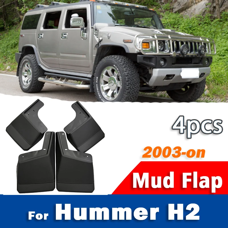 Fender Mudguard Set - Für Hummer H2 Schmutzfänger Kotflügel Spritzschutz