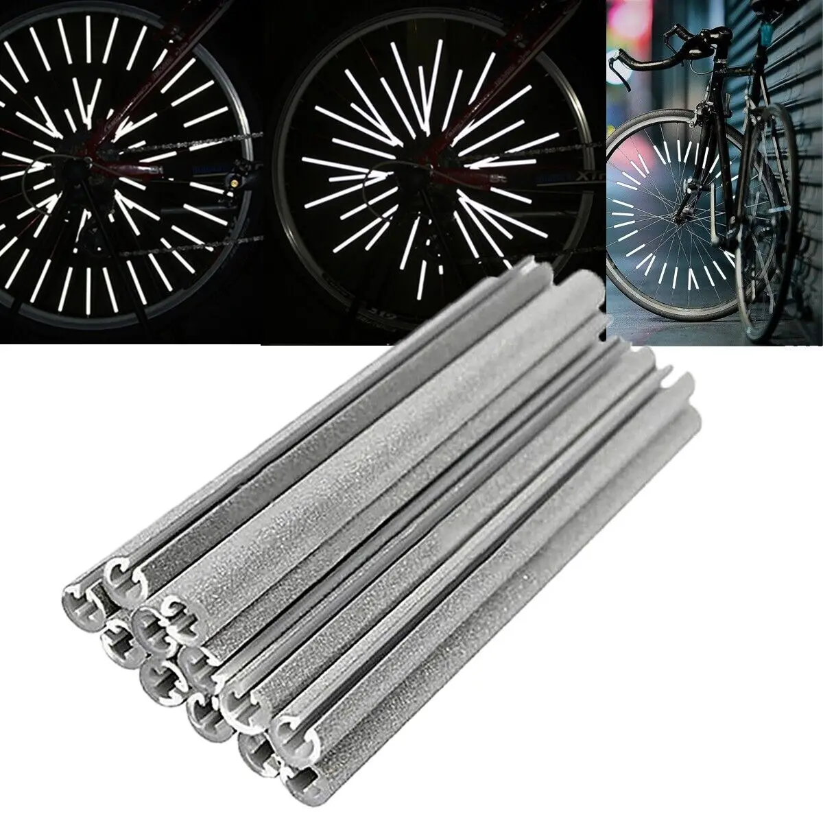 Spoke Reflector Set - 12 Stück/Set Fahrrad Speichen ABS Hochfeste
