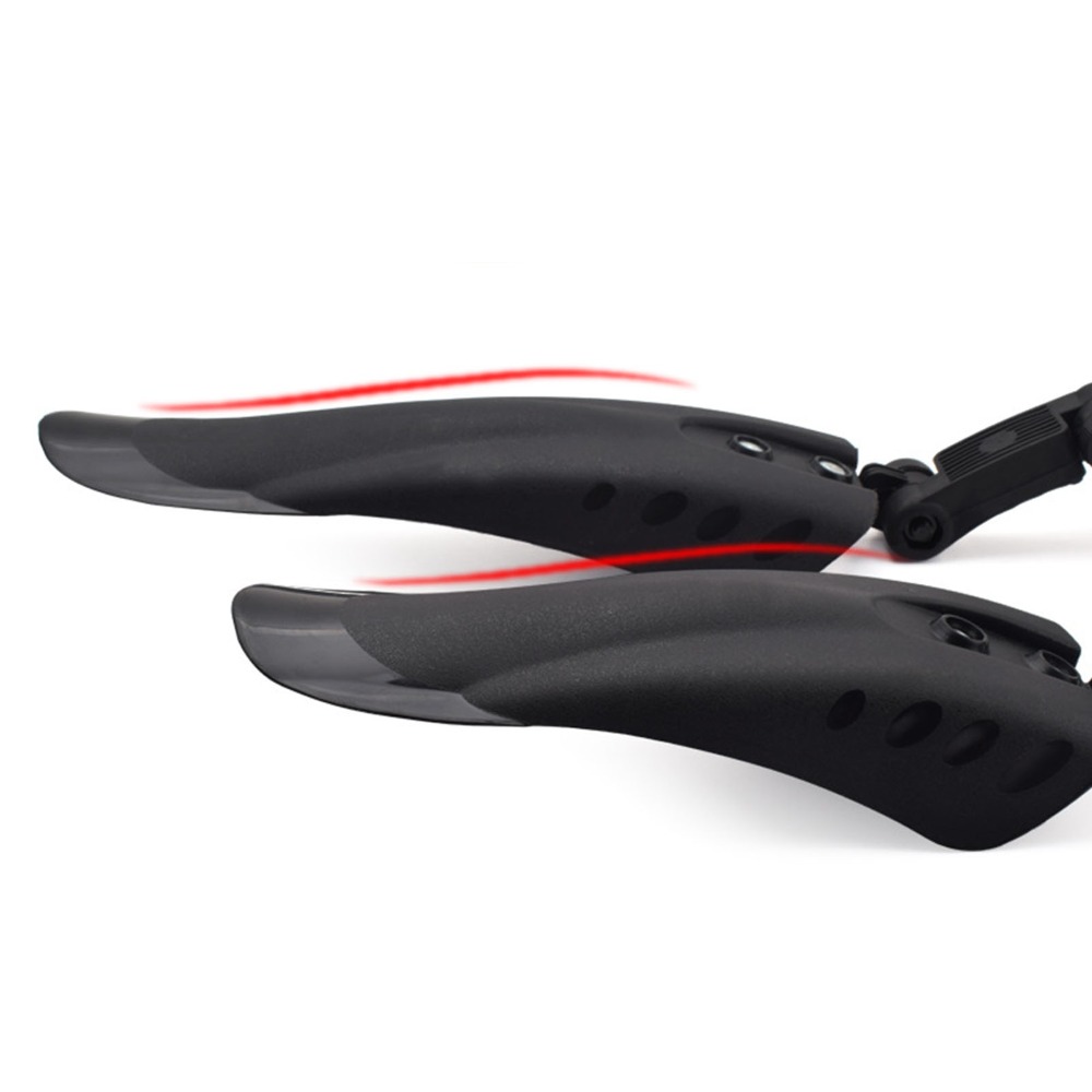 Fender Mudguard Set - 2-teiliges Fahrrad-Schutzblech vorne und hinten, schwarz,