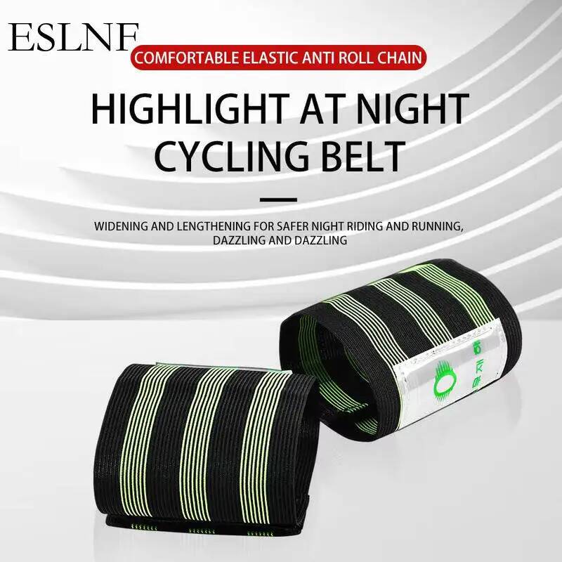 Commuter Cycling - ESLNF Universelle Reflektierende Fahrrad-Sicherheitsgurte Verstellbare Knöchel-