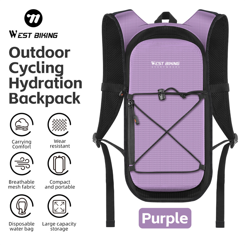 Cycling Commute Backpack - West Biking mehrfarbiger Fahrrad-Trink rucksack Ultraleichter