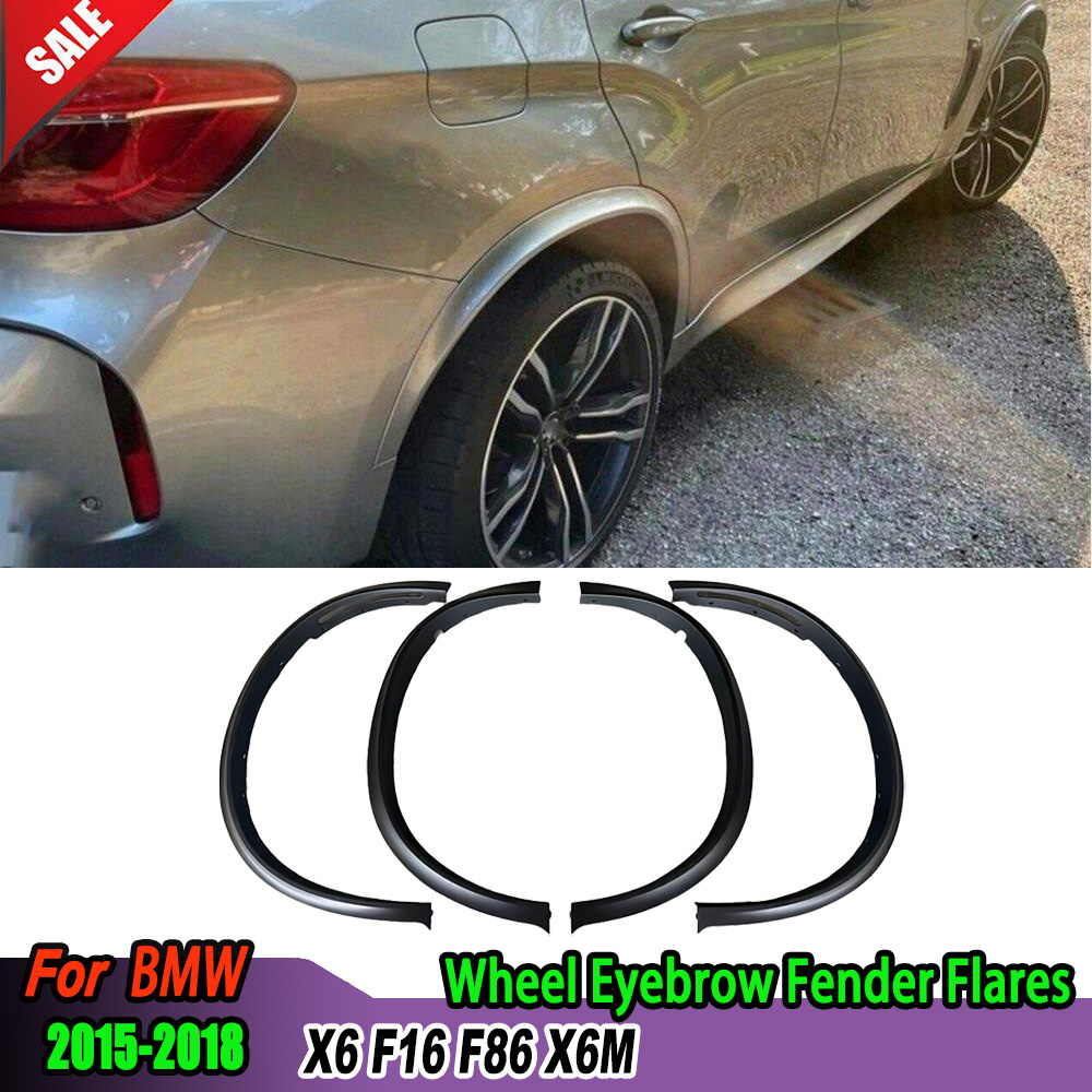 Fender Mudguard Set - Breite PP-Kotflügelverbreiterungen Radlaufverbreiterungen Augenbrauenverkleidung für BMW