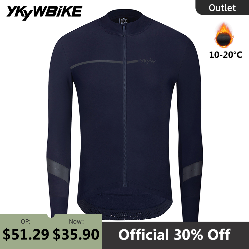 Cycling Commuter Jacket - YKYWBIKE Herren Winter-Radtrikot, warm, Rennrad, dünn,