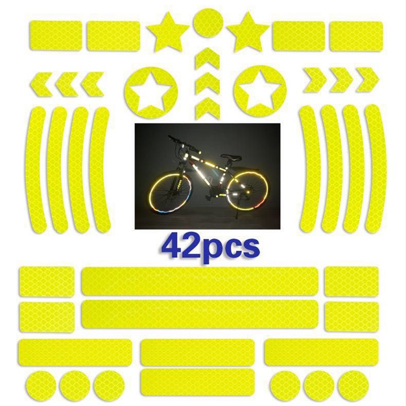 42 Teile/satz Selbst-klebe Ref – Spoke Reflector Set Bewertung und Preis