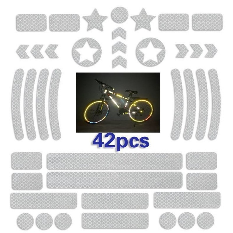 42 Teile/satz Selbst-klebe Ref – Spoke Reflector Set Bewertung und Preis
