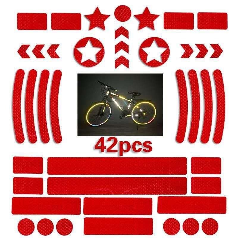 42 Teile/satz Selbst-klebe Ref – Spoke Reflector Set Bewertung und Preis