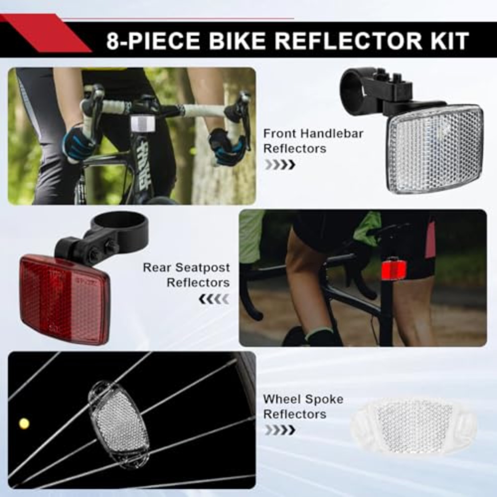 8-teiliges Fahrrad-Reflektor-S – Spoke Reflector Set Bewertung und Preis