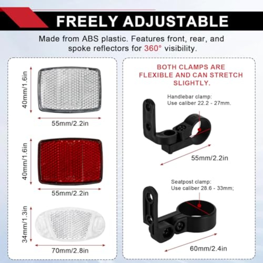8-teiliges Fahrrad-Reflektor-S – Spoke Reflector Set Bewertung und Preis