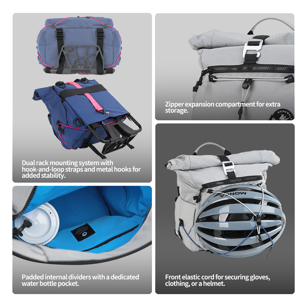 Rhinowalk Fahrrad-Lenkertasche – Cycling Commute Backpack Bewertung und Preis
