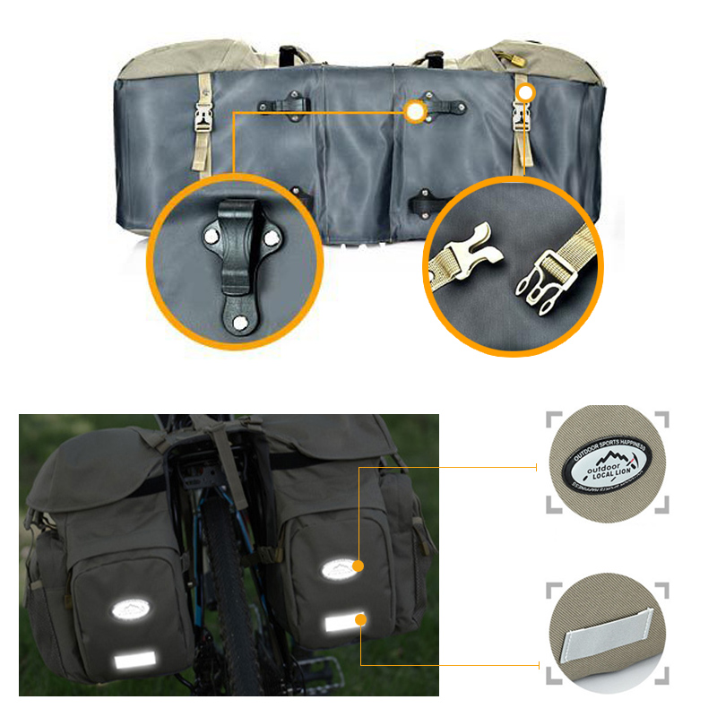 Fahrrad-Gepäckträger-Doppeltas – Panniers Waterproof Rear Bewertung und Preis