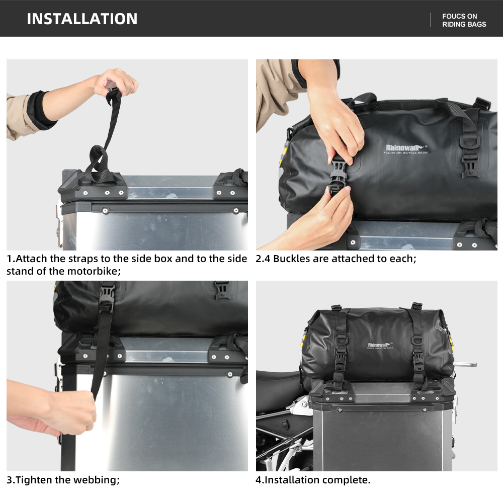 Rhino walk Motor Side Box Top  – Panniers Waterproof Rear Bewertung und Preis
