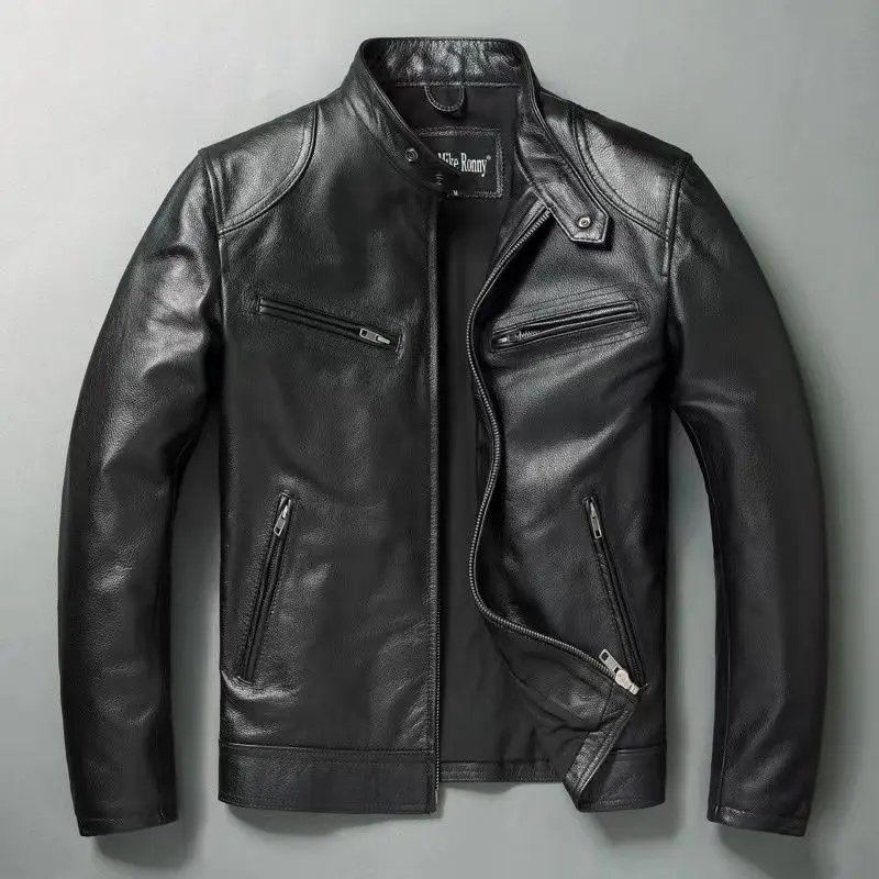 Echt lederjacke Männer 100% Ri – Cycling Commuter Jacket Bewertung und Preis