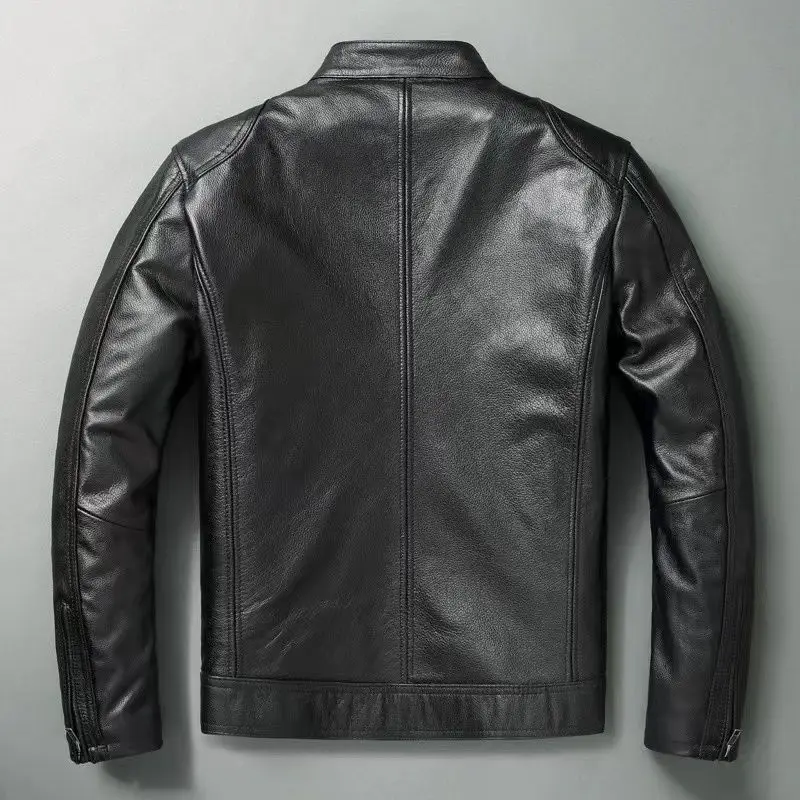 Echt lederjacke Männer 100% Ri – Cycling Commuter Jacket Bewertung und Preis